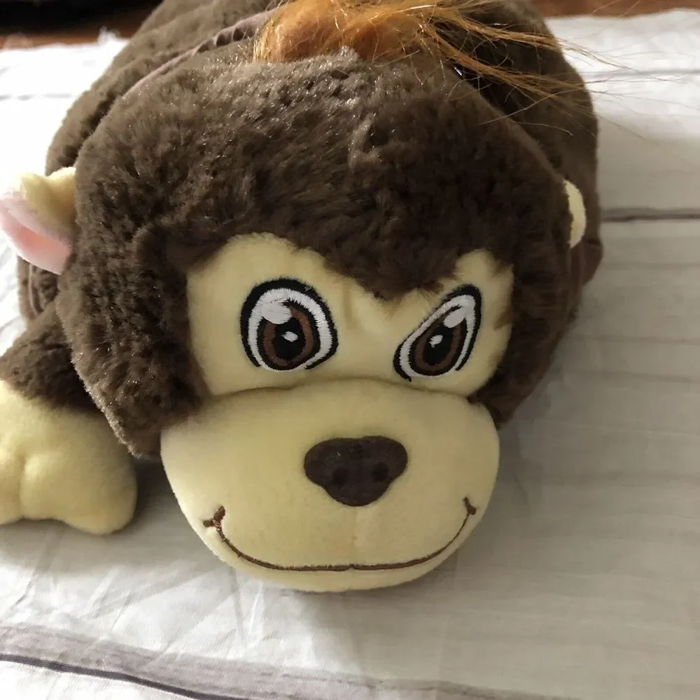 LapGear Book  Tablet Device Pillow‎ Rest Monkey Plush Soft Toy Stuffed Animal